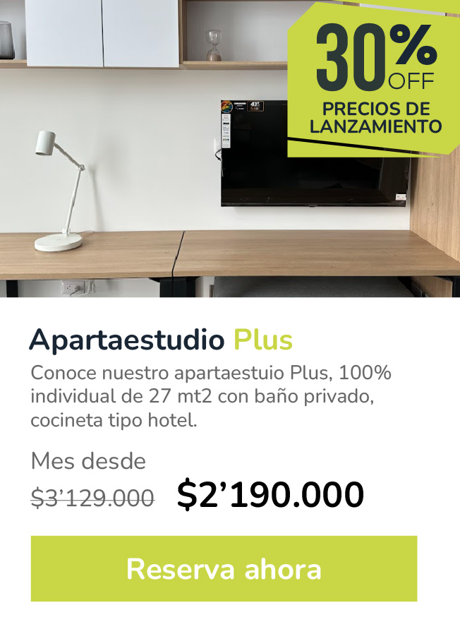 Apartaestudio plus
